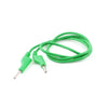 50cm Double 4mm Banana Cable 15A Green