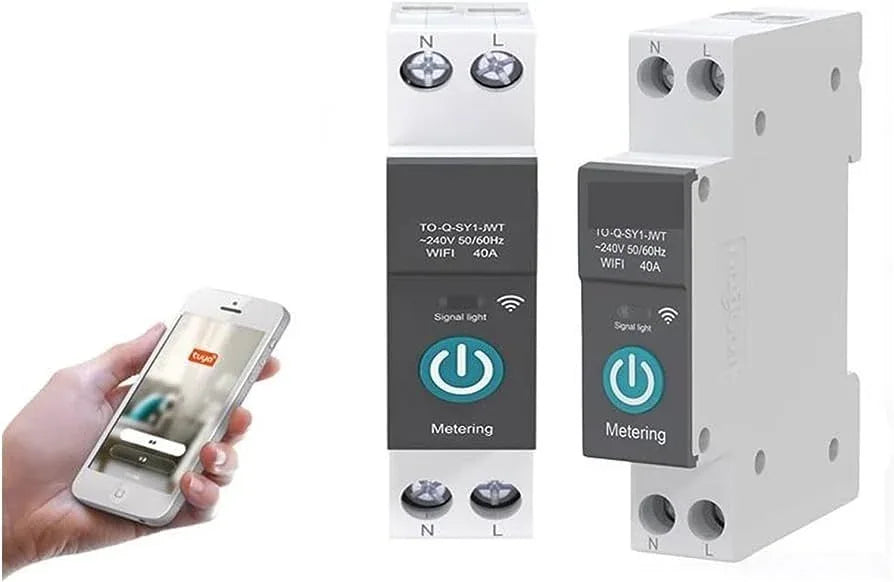 Smart Energy Monitor TUYA With Metering WIFI Smart Circuit Breaker - Robot Pi Shop