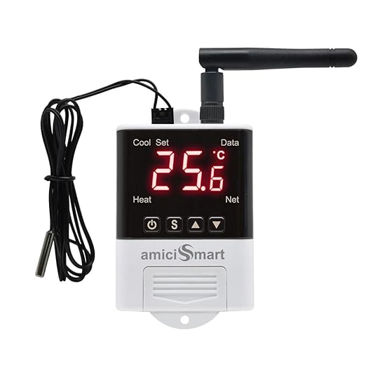 WiFi Temperature Controller with LCD Display