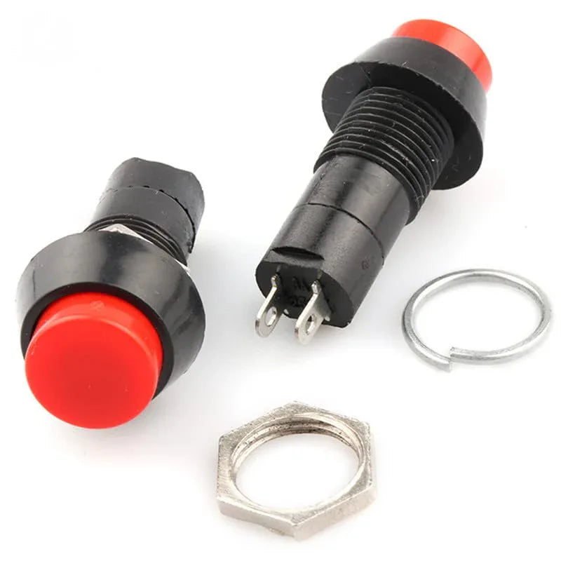 PBS-11A 2 PIN Self-Locking Round Push Button Switch - Robot Pi Shop