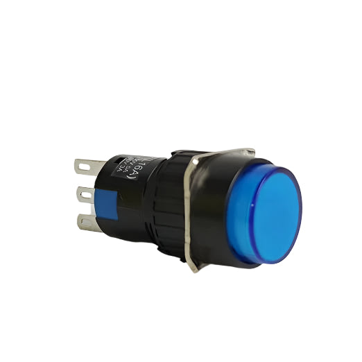 LAY72 Self-resetting Button switch Blue