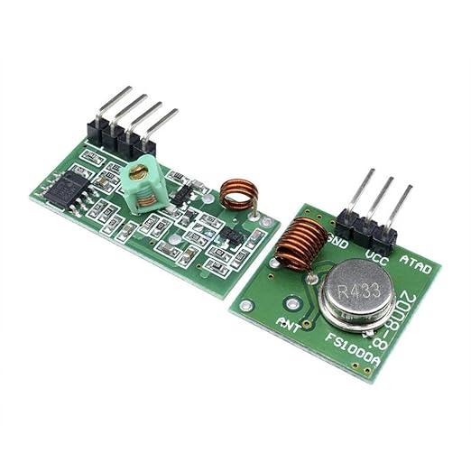 433Mhz RF Wireless Transmitter Receiver Module - Robot Pi Shop