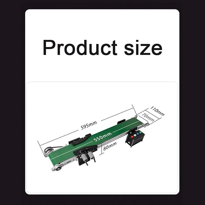 Mini Adjustable Conveyor Stepper Motor Infrared Induction Belt