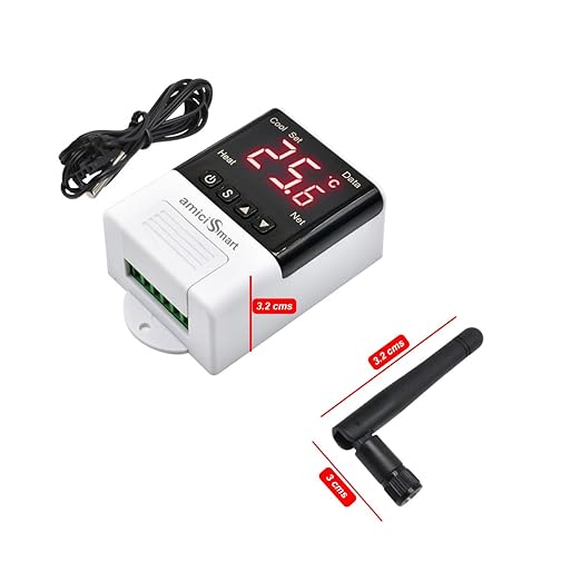 WiFi Temperature Controller with LCD Display