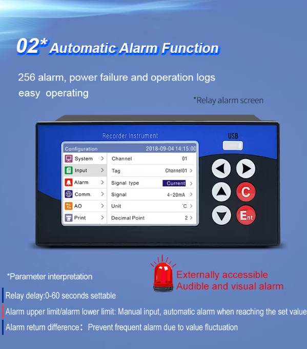 ECR6800 Multi-channel Paperless Recorder 6 Channels