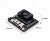Computer hardware component with dimensions labeled on a white background