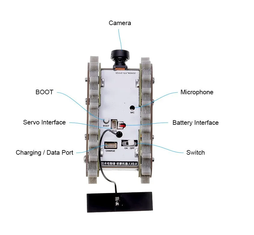 ESP32-Cam Smart Robot Car Kit