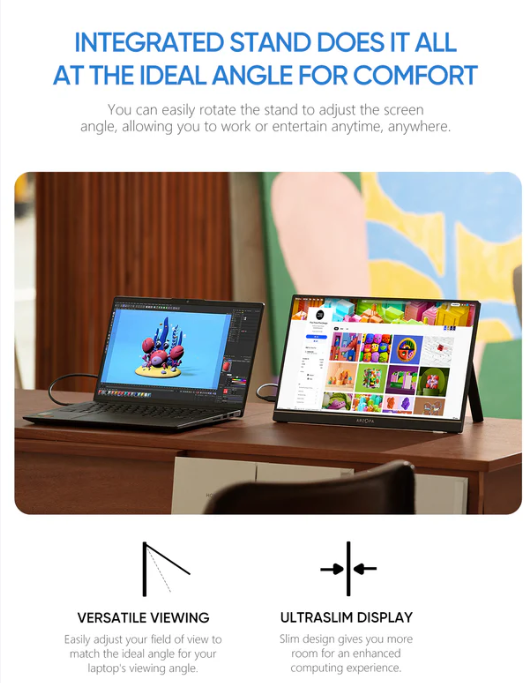 Arzopa Portable Monitor 15.6" FHD 1080P