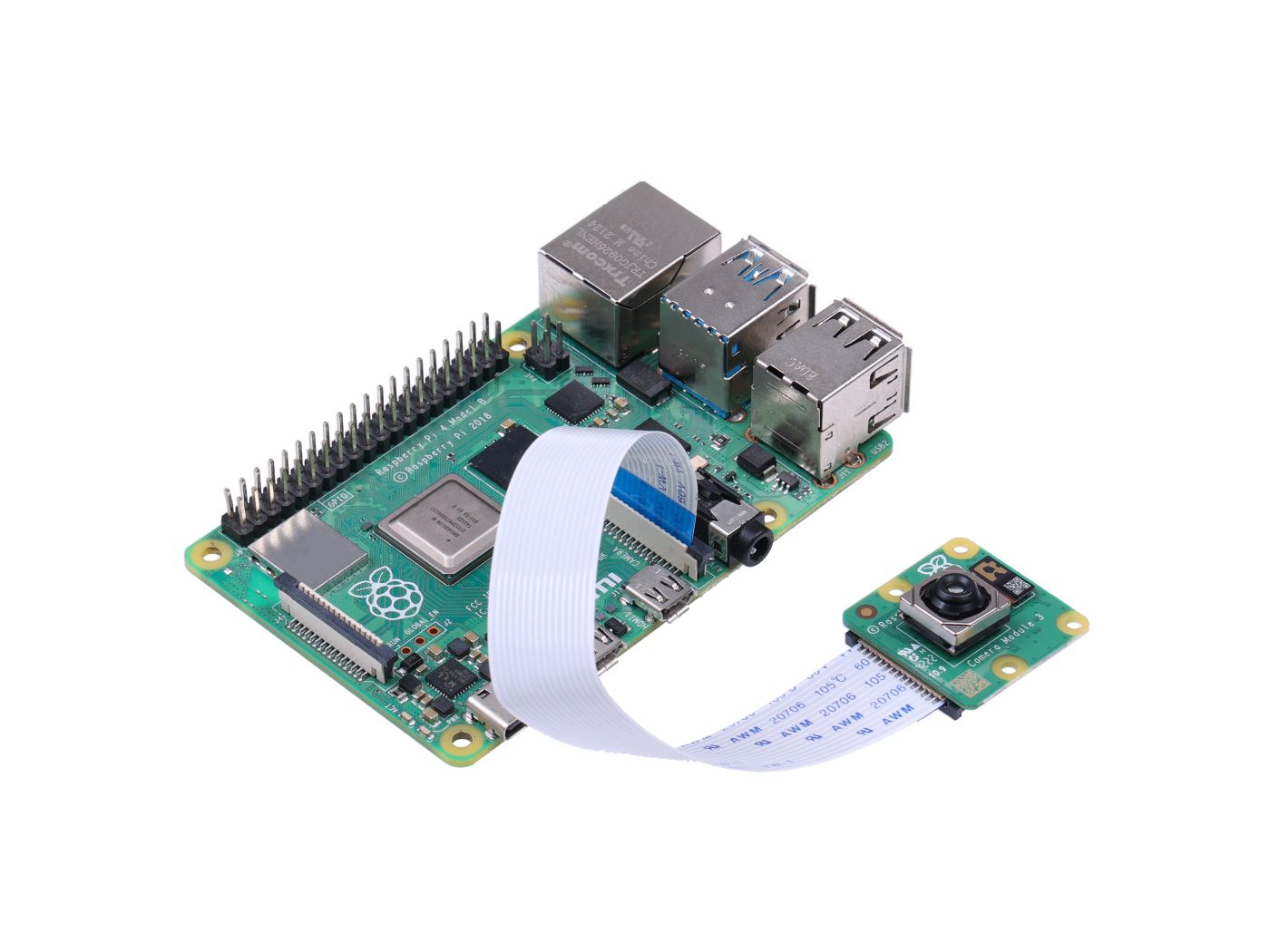 Camera Module 3 - Sony IMX708, 4608 × 2592 pixels, IR cut filter, autofocus