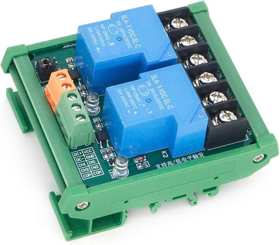 2 Channel Relay Module with Optocoupler Isolation
