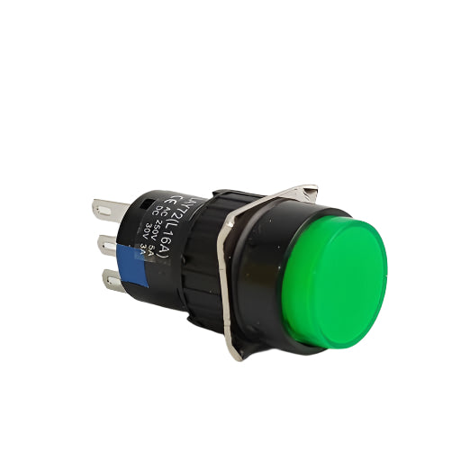 LAY72 Self-resetting Button switch Green