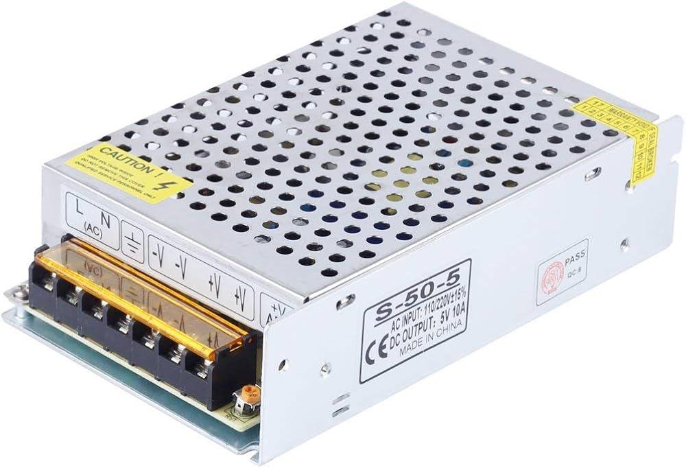 Switching Power Supply 5V 10A - Robot Pi Shop