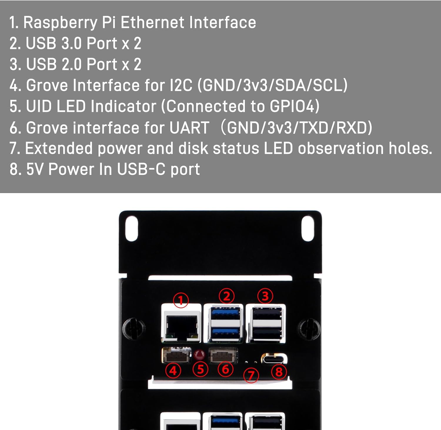 Raspberry Pi Rack Board GeeekPi 10 Inch 2U Rack Mount for Raspberry Pi 5 – Robot Pi Shop