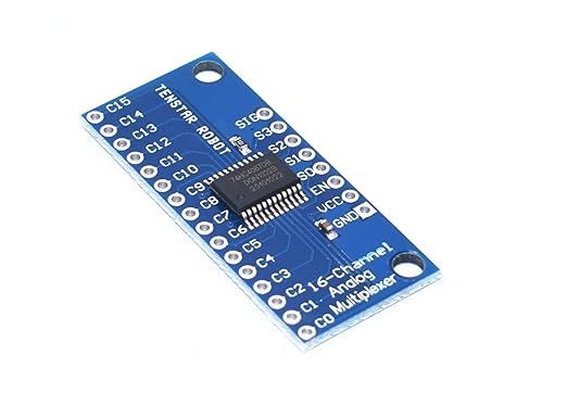 CD74HC4067 CMOS 16-Channel Analog/Digital Multiplexer Breakout Module