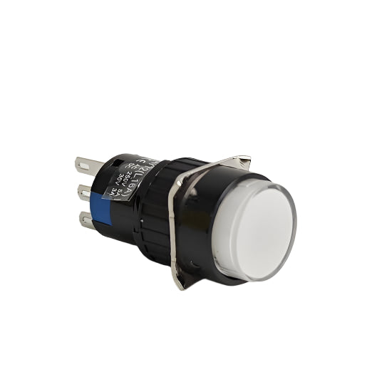 LAY72 Self-resetting Button switch White