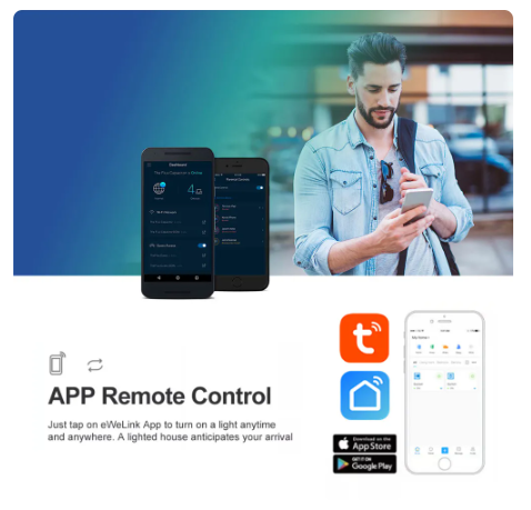 2 Channel Tuya Smart WiFi Switch 220V 7-32V