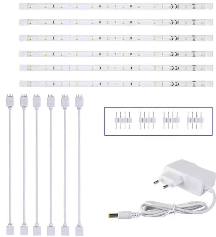 White LED Cabinet Set 6000K