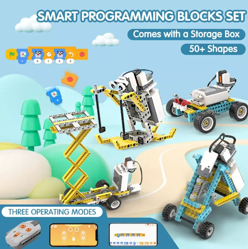 Pi Building Blocks 702pcs 50 in 1 Science and Education Set Building Blocks – Robot Pi Shop