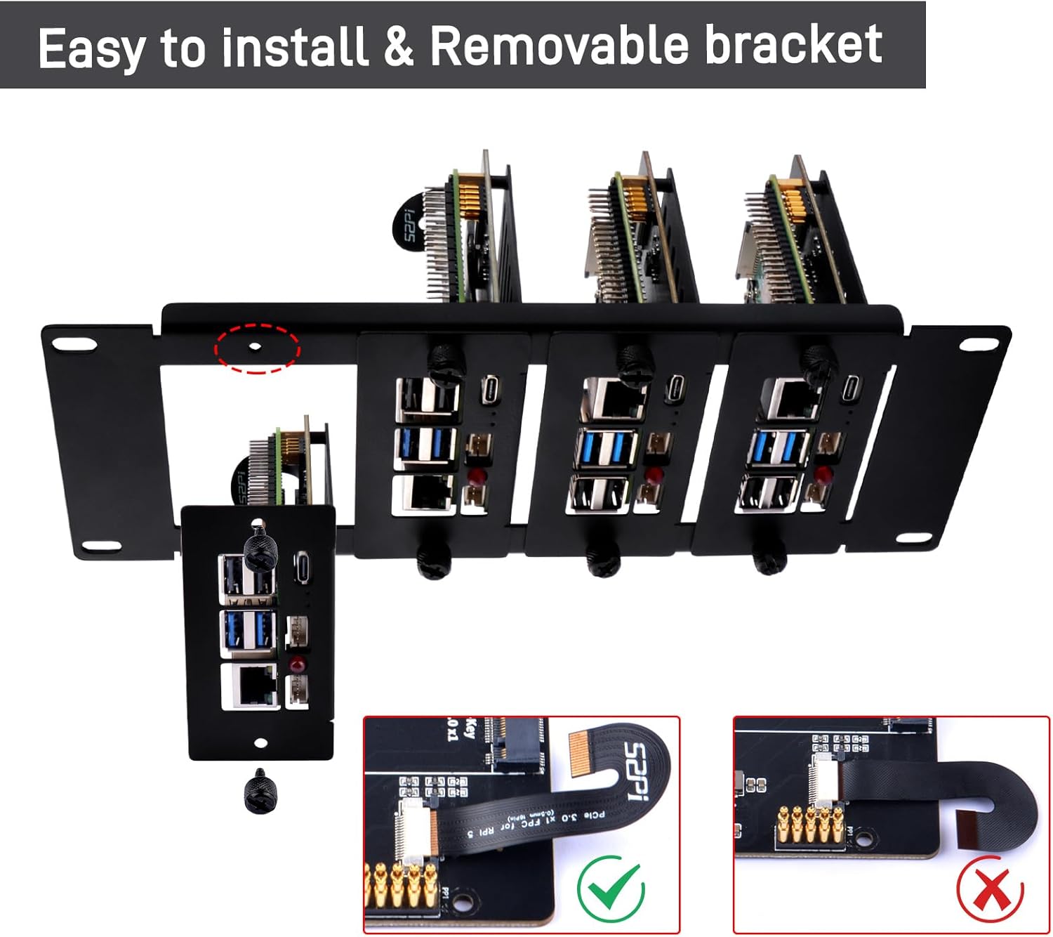 Glpi Rack 2u GeeekPi 10 Inch 2U Rack Mount for Raspberry Pi 5 – Robot Pi Shop