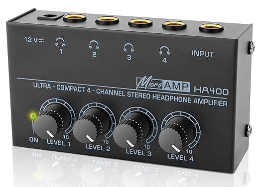 HA400 Headphone 4 Channel Amplifier