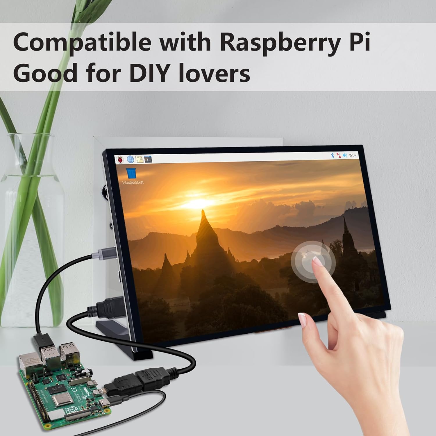 GeeekPi 10.1 Inch Capacitive Touchscreen Display