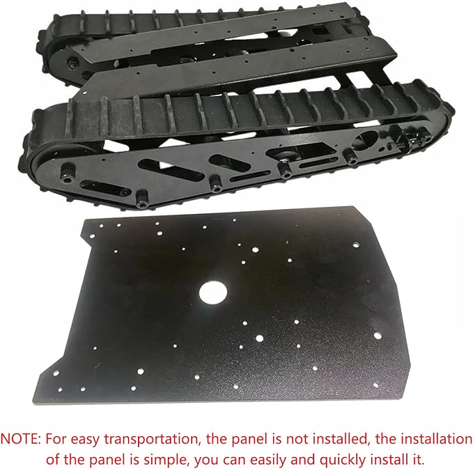 T007 Robot Tank Chassis With Rubber Tracks 15kg Load