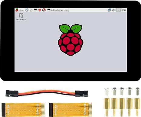 7inch Capacitive Touch Screen LCD (C), 1024×600, HDMI, IPS, Low Power - Robot Pi Shop