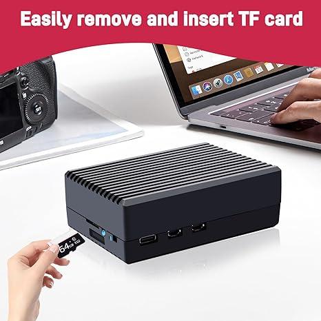 GeeekPi Aluminum Case Passive Cooler for Raspberry Pi 5 - Robot Pi Shop