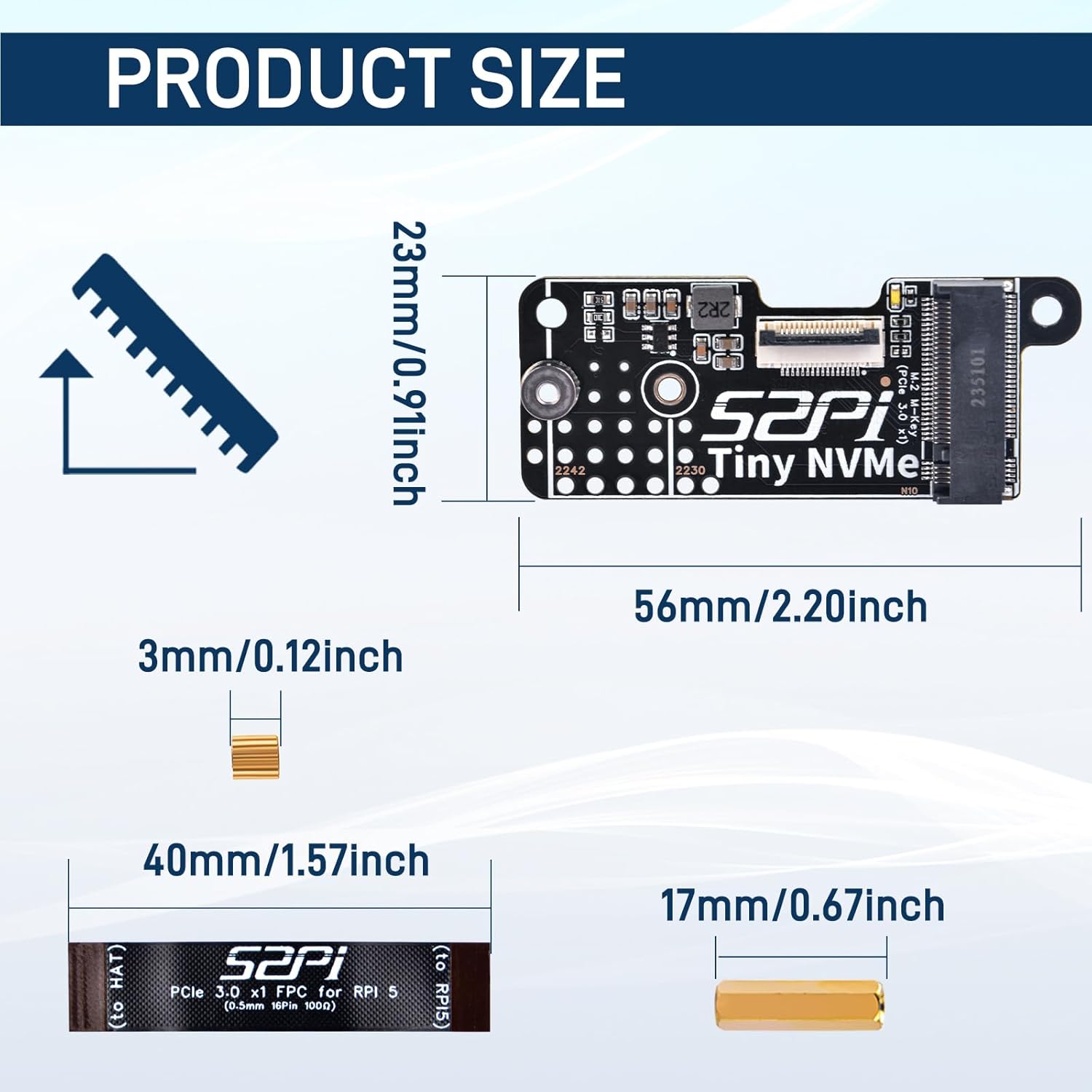 GeeekPi N10 Tiny PCIe M.2 Key-M NVMe SSD for Raspberry Pi 5 – Robot Pi Shop