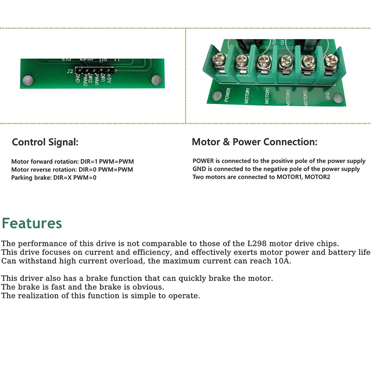 Industrial Grade High Power Double Motor Driver Module