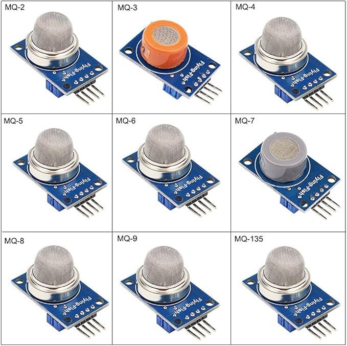 9 in 1 MQ Sensor Modules Kit - Robot Pi Shop