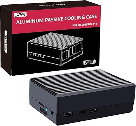 GeeekPi Aluminum Case Passive Cooler for Raspberry Pi 5 - Robot Pi Shop