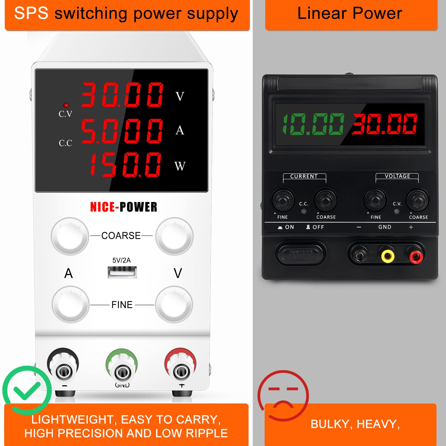DC Power Supply SPS-305 White 30V 5A