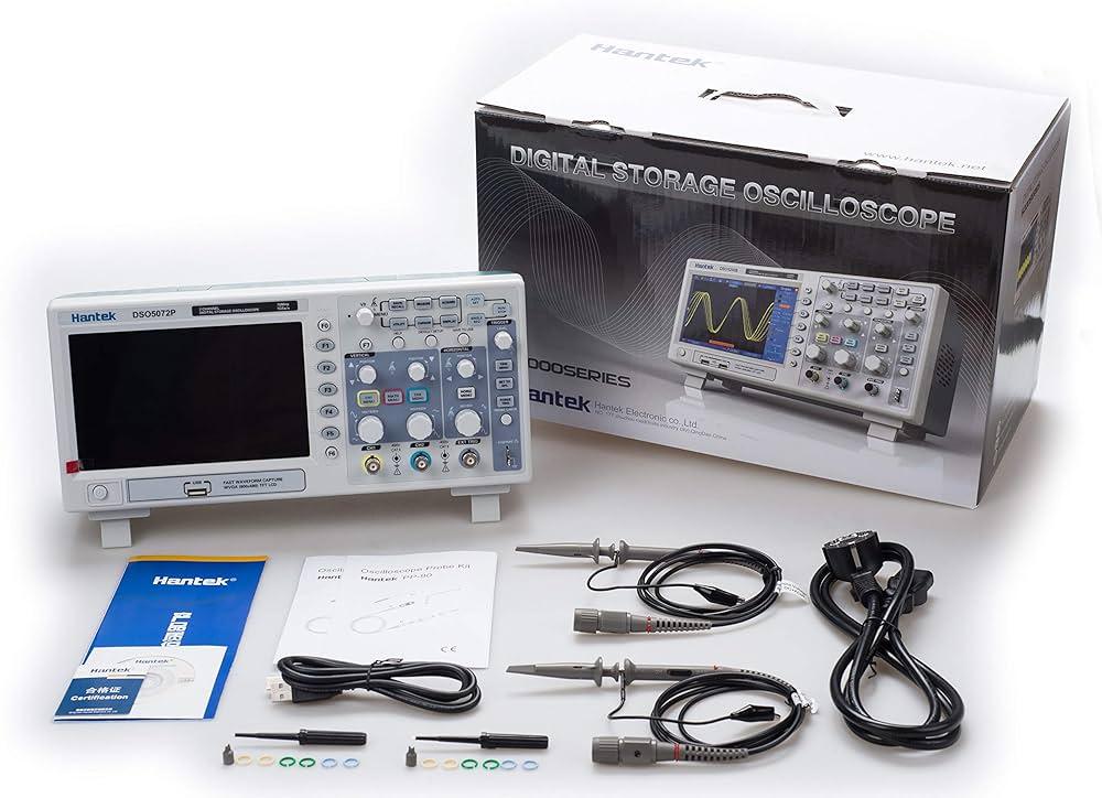 Hantek MSO5062D 60MHz 2 CH 1GSa/s Oscilloscope 16CH Logic Analyzer - Robot Pi Shop