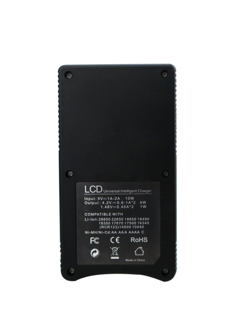 LCD Display Universal 2-Bay Smart Battery Charger YS-3