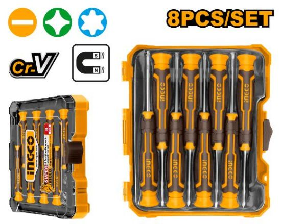 INGCO Precision Screwdriver Set 8 Pieces – Robot Pi Shop