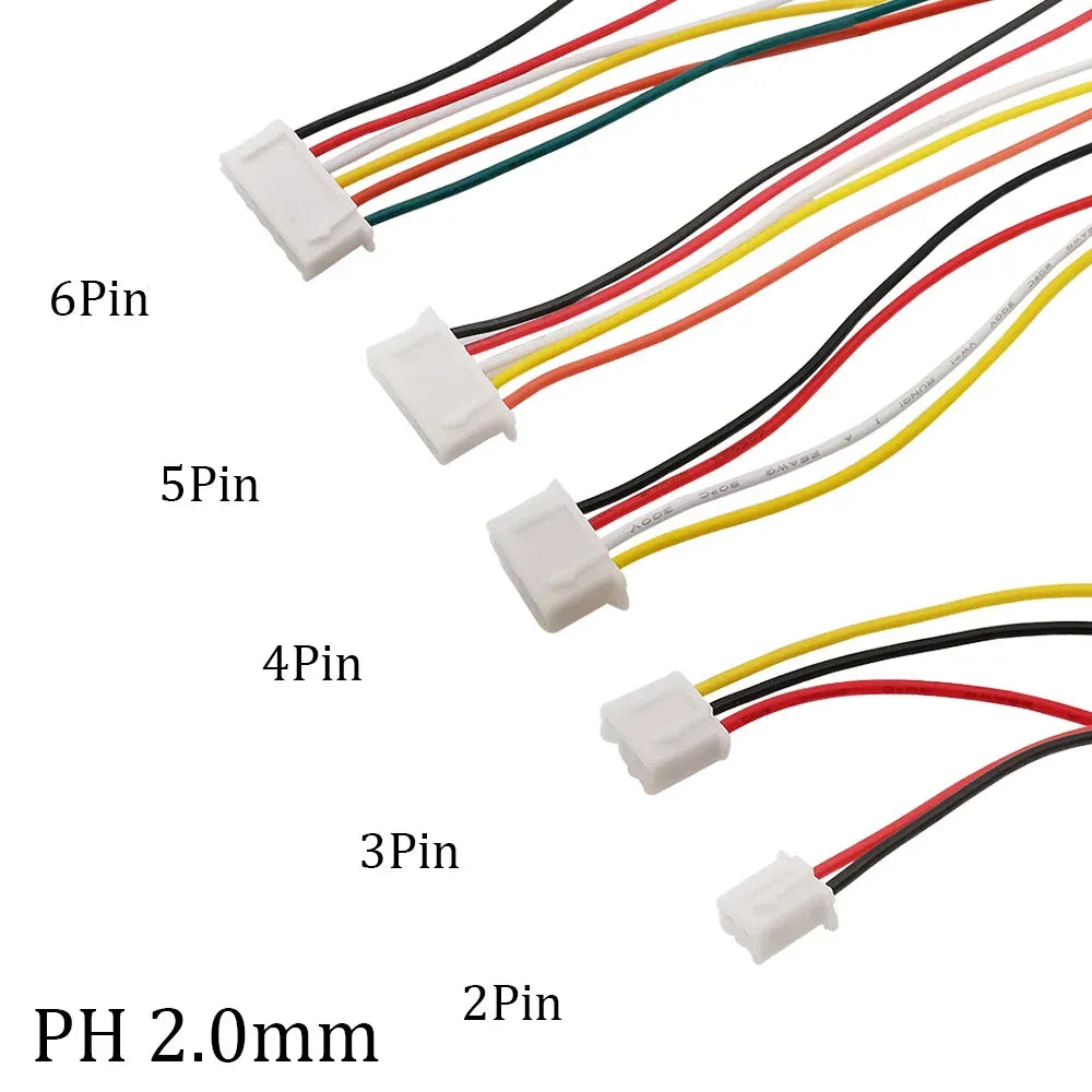PH2.0MM Single Head Male Plug Connector - Robot Pi Shop