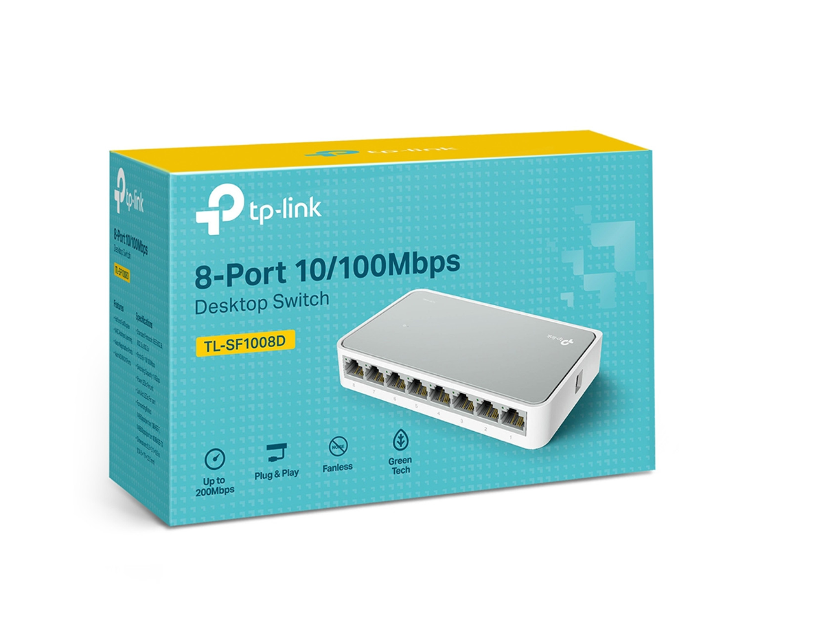 TL-SF1008D - TPLINK 8-Port 10/100Mbps Desktop Switch