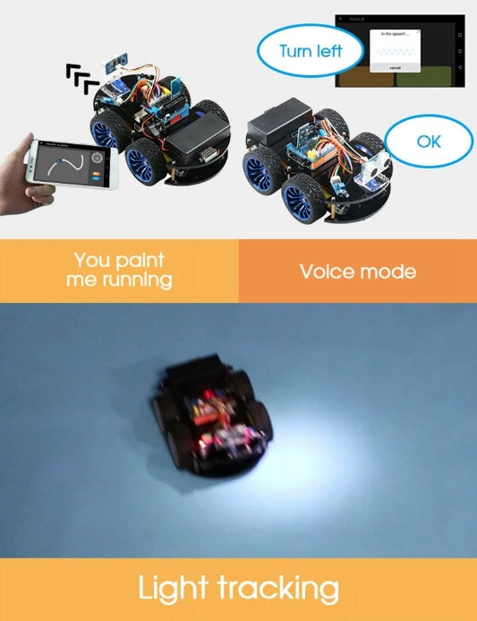 Make Fun Arduino Robot 4WD Car