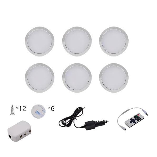 White LED Cabinet Set 6000K