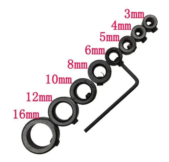 Drill Bit Depth Stop Ring with Wrench - Robot Pi Shop