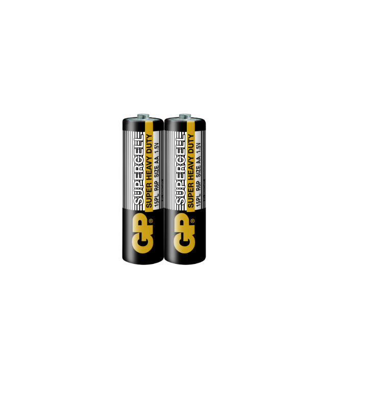 GP Supercell Carbon Zinc AA 2 Batteries