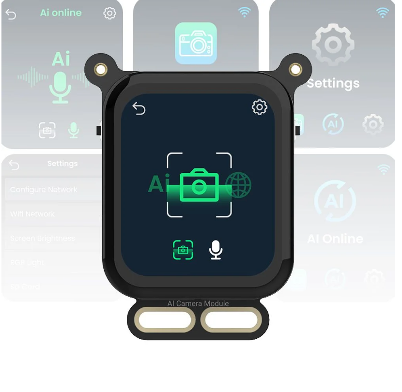 AI Camera Development Board Vision Sensor Board Powered By ESP32 with 1.83inch Screen