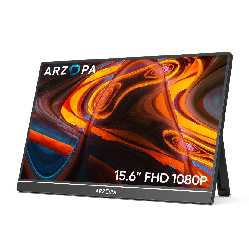 Arzopa Portable Monitor 15.6" FHD 1080P - Robot Pi Shop