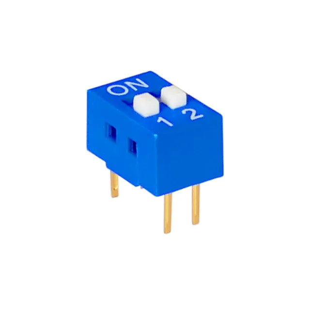 2.54mm DIP switch (SPST) 2 positions - Robot Pi Shop