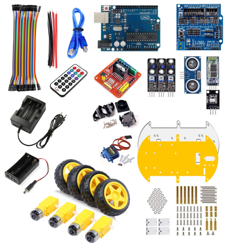 Bluetooth Multi-Function Robot Car Kit