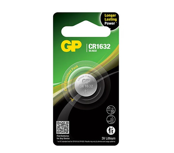 GP Lithium Coin Battery CR1632