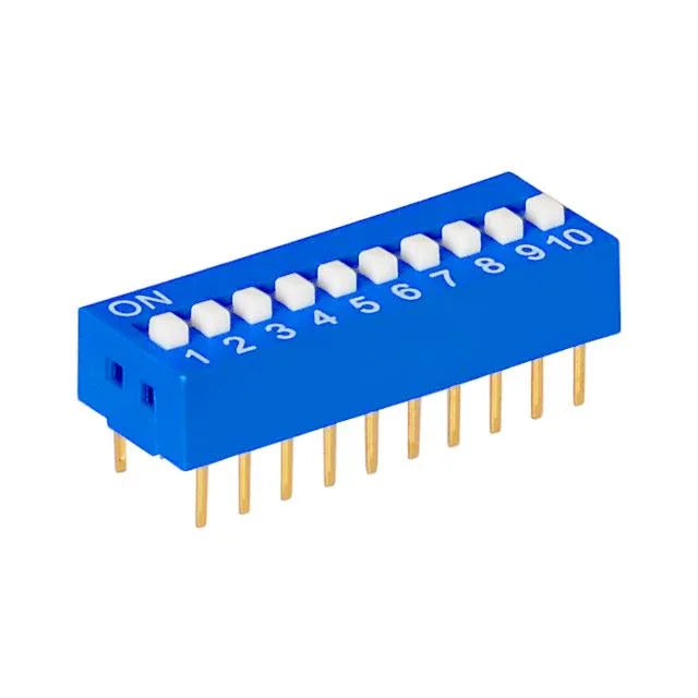 2.54mm DIP switch (SPST) 10 positions - Robot Pi Shop