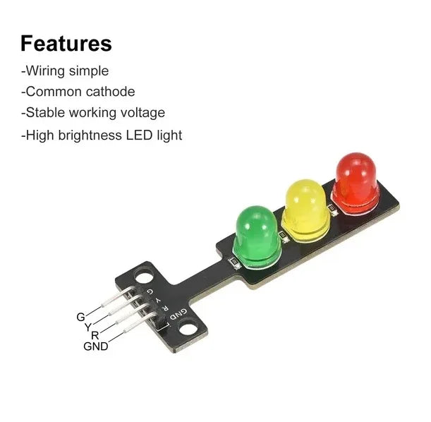 Traffic Light LED Display Module - Robot Pi Shop