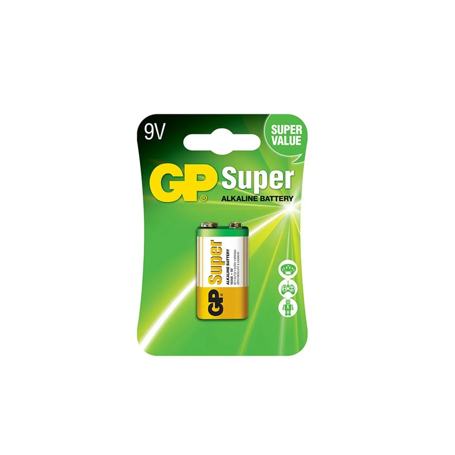 GP Super Alkaline 9V Battery - Robot Pi Shop